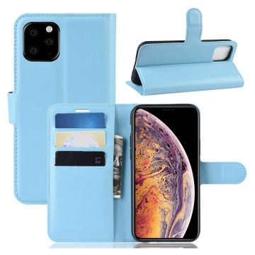 Classic iPhone 11 Pro Max leren flip Hoesje - Babyblauw