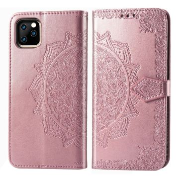 Mandala iPhone 11 Pro Max leren etui - Rose Goud