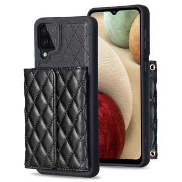 Stijlvolle en veelzijdige ruitportemonnee cover voor Samsung Galaxy A12 5G