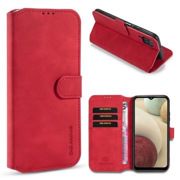 DG.MING Samsung Galaxy A12 5G retro Hoesje - Rood