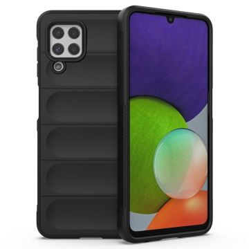 Zachte gripvormige cover voor Samsung Galaxy A22 4G - Zwart