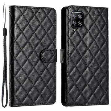 Functionele ruitportemonnee case voor Samsung Galaxy A22 4G - Zwart