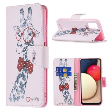 Wonderland Samsung Galaxy A03s flip Hoesje - Giraffe