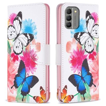 Wonderland Nokia G310 flip Hoesje - Twee Vlinders