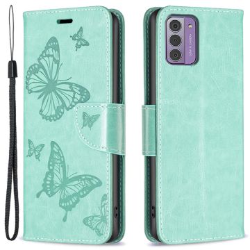 Butterfly Nokia G310 / Nokia G42 leren Hoesje - Groen