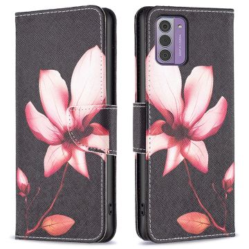 Wonderland Nokia G310 / Nokia G42 flip Hoesje - Roze Bloem