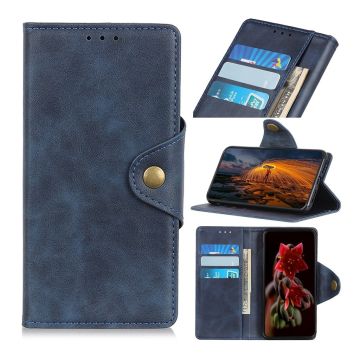 Alpha Nokia 3.2 leren flip Hoesje - Blauw