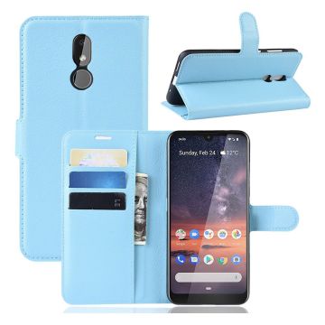 Classic Nokia 3.2 leren flip Hoesje - Babyblauw