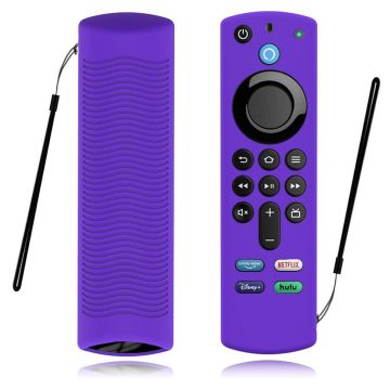 Amazon Fire TV Stick 4K (3e) Y27 siliconenn controllerhoes - Paars