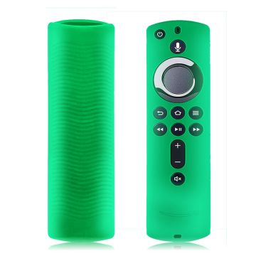 Amazon Fire TV Stick 4K (3e) / 4K (2e) eenvoudige siliconennhoes - Lichtgevend Groen