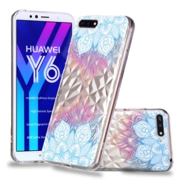 Huawei Honor 7A 3D diamond Textuur Hoesje - Lotus