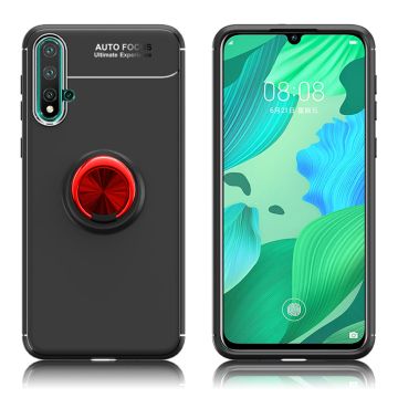 Ringo Huawei Nova 5 Hoesje - Zwart / Rood