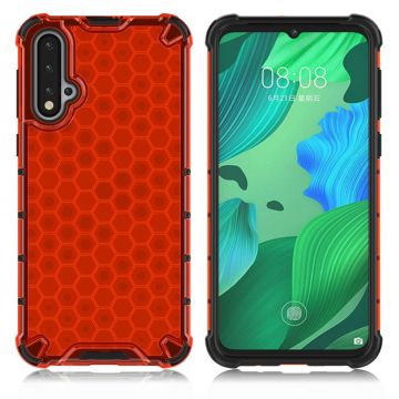 Bofink Honingraat Huawei Nova 5 Hoesje - Rood