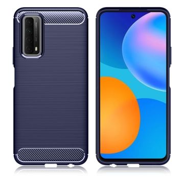 Carbon Flex Huawei Y7A / Huawei P Smart 2021 Hoesje - Blauw