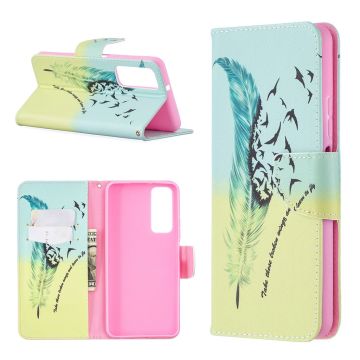 Wonderland Huawei Y7A / Huawei P Smart 2021 flip Hoesje - Veer