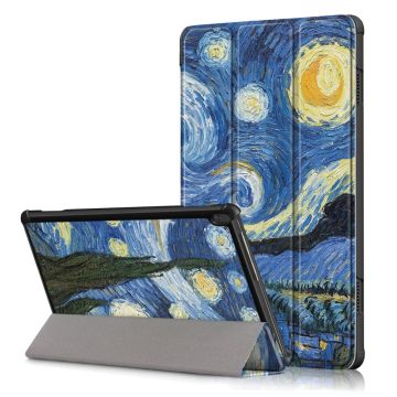 Lenovo Tab M10 leren etui met drievoudig patroon - Night Sky