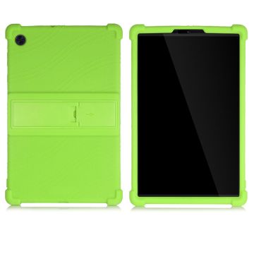 Silicone Slide-out Kickstand Design Hoesje voor Lenovo Tab M10 HD Gen 2 - Groen