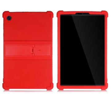 Silicone Slide-out Kickstand Design Hoesje voor Lenovo Tab M10 HD Gen 2 - Rood