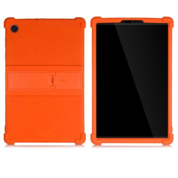 Silicone Slide-out Kickstand Design Hoesje voor Lenovo Tab M10 HD Gen 2 - Oranje