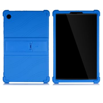 Silicone Slide-out Kickstand Design Hoesje voor Lenovo Tab M10 HD Gen 2 - Blauw