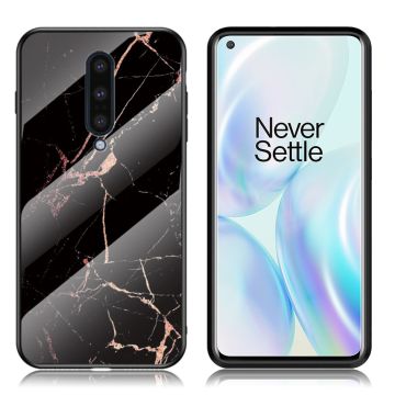 Fantasy Marble OnePlus 8 Hoesje - Zwart / Goud