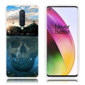 Deco OnePlus 8 telefoonhoesje - Schedel Reflectie