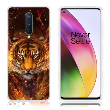 Deco OnePlus 8 telefoonhoesje - Tijger