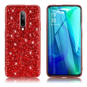 Glitter OnePlus 8 Hoesje - Rood