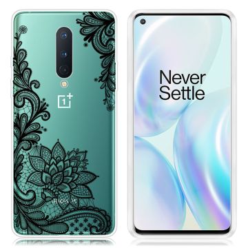 Deco OnePlus 8 telefoonhoesje - Kanten Bloem