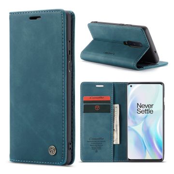 CaseMe OnePlus 8 vintage Hoesje - Blauw