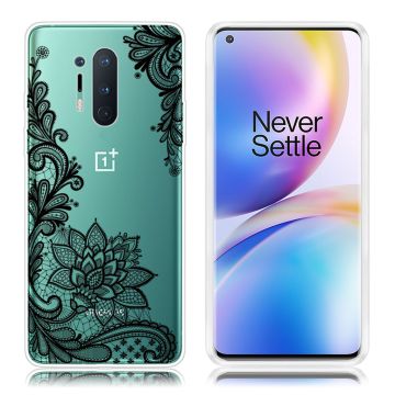 Deco OnePlus 8 Pro telefoonhoesje - Kanten Bloem