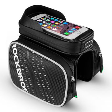 ROCKBROS fiets bovenbuis tas met touch screen venster voor 5,8-inch Smartphone - Meteor