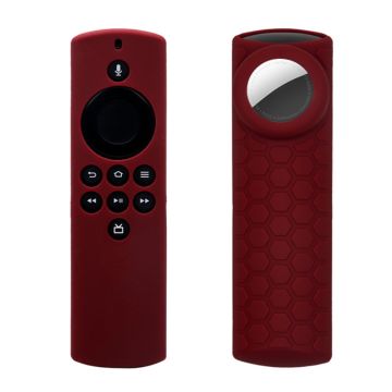 2-in-1 Amazon Fire TV Stick Lite / AirTag siliconennhoes - Rood