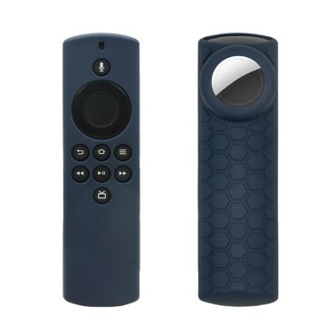 2-in-1 Amazon Fire TV Stick Lite / AirTag siliconennhoes - Marineblauw