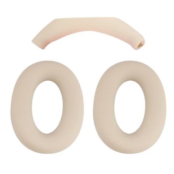 1 paar Sony WH-CH720N siliconenn oorkussentjes met hoofdband - Beige