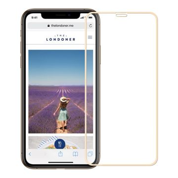 MOFI iPhone XS Gehard Glas Schermbeschermer - Gold