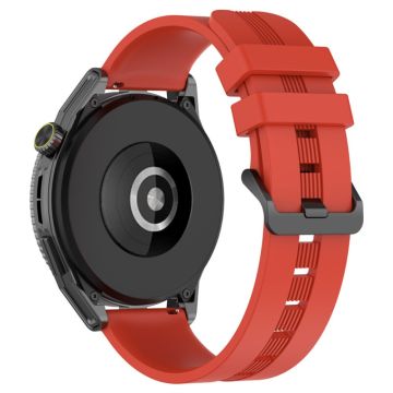 22mm Universele getextureerde siliconenn horlogeband - Rood