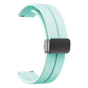 16mm siliconenn band met zwarte gesp voor Keep / Huawei / Timex horloge - Lichtgroen