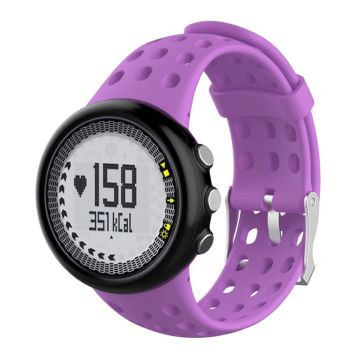 Suunto M1 M2 M4 M5 Horlogeband van zacht rubber en kunststof- lilla