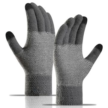 WM Touchscreen Knit Gloves - Grey