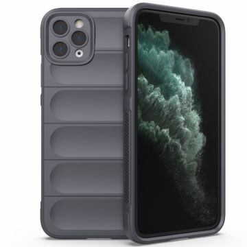 Zachte gripvormige cover voor iPhone 11 Pro Max - Donkergrijs