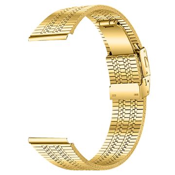 Fossil Gen 5 Garrett Stainless Steel Watch Band Strap with Folding Clasp Buckle - Gold