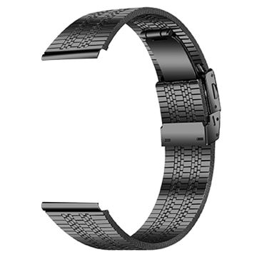 Fossil Gen 5 Carlyle Stainless Steel Watch Band Five-Bead Wrist Strap - Black