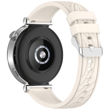 Huawei Horloge GT 5 Pro 46mm / GT 5 46mm / GT 4 46mm Vervangingsbandje 22mm getextureerd siliconenn horlogebandje - Sterlicht