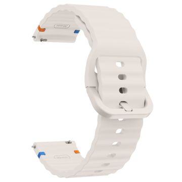 22mm Siliconen band Xiaomi Watch S4 Sport / Redmi Watch 5 Active Wave ontwerp horlogebandje - Starlight