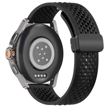 Xiaomi Watch S4 Sport / Redmi Watch 5 Active Siliconen Horlogebandje 22mm Vervangingsbandje met vouwsluiting - Zwart