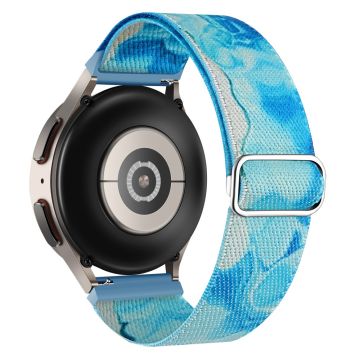 Nylon horlogeband met oceaanblauw patroon voor Coros Pace 2 / Apex 42mm - 20Mm