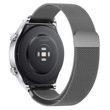 KALEBOL KLB-ML-001 Samsung Galaxy Watch6 / Garmin Venu Sq / Huawei Watch GT 4 41mm Metalen horlogebandje 20mm Milanese magnetische horlogeband - Space Grey