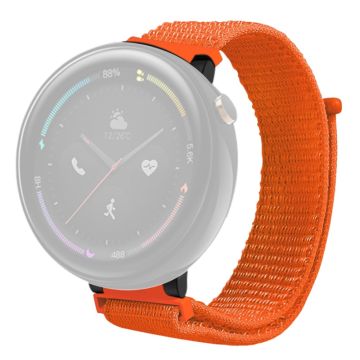 Huami Amazfit Verge 2 (A1807) Nylon Sport Loop Horlogebanden Verstelbaar Bandje met Spring Bar - Oranje