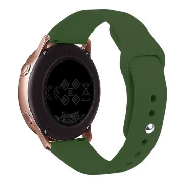 KALEBOL KLB-DKGJ-001 Samsung Galaxy Watch6 Classic 47mm 43mm Horlogebandje 20mm Siliconen Bandje - Dennennaald Groen